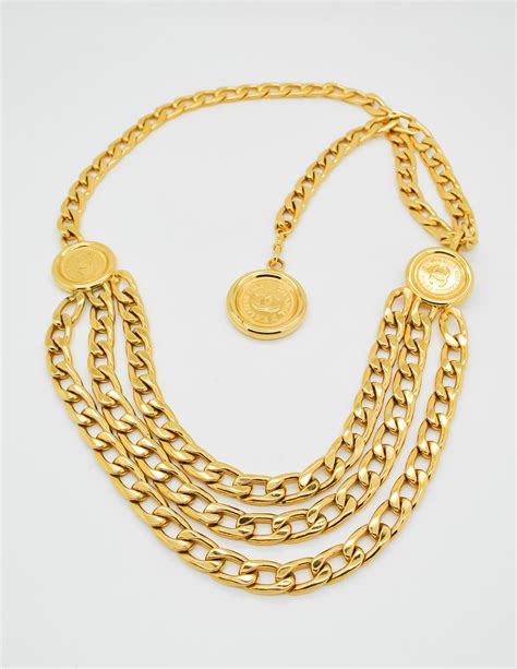 Vintage Chanel gold chain belt